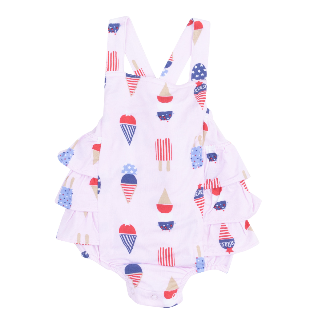 Ruffle Sunsuit | American Ice Cream