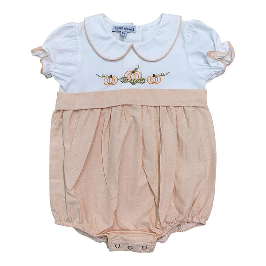 Embroidered Pumpkin Patch Bubble