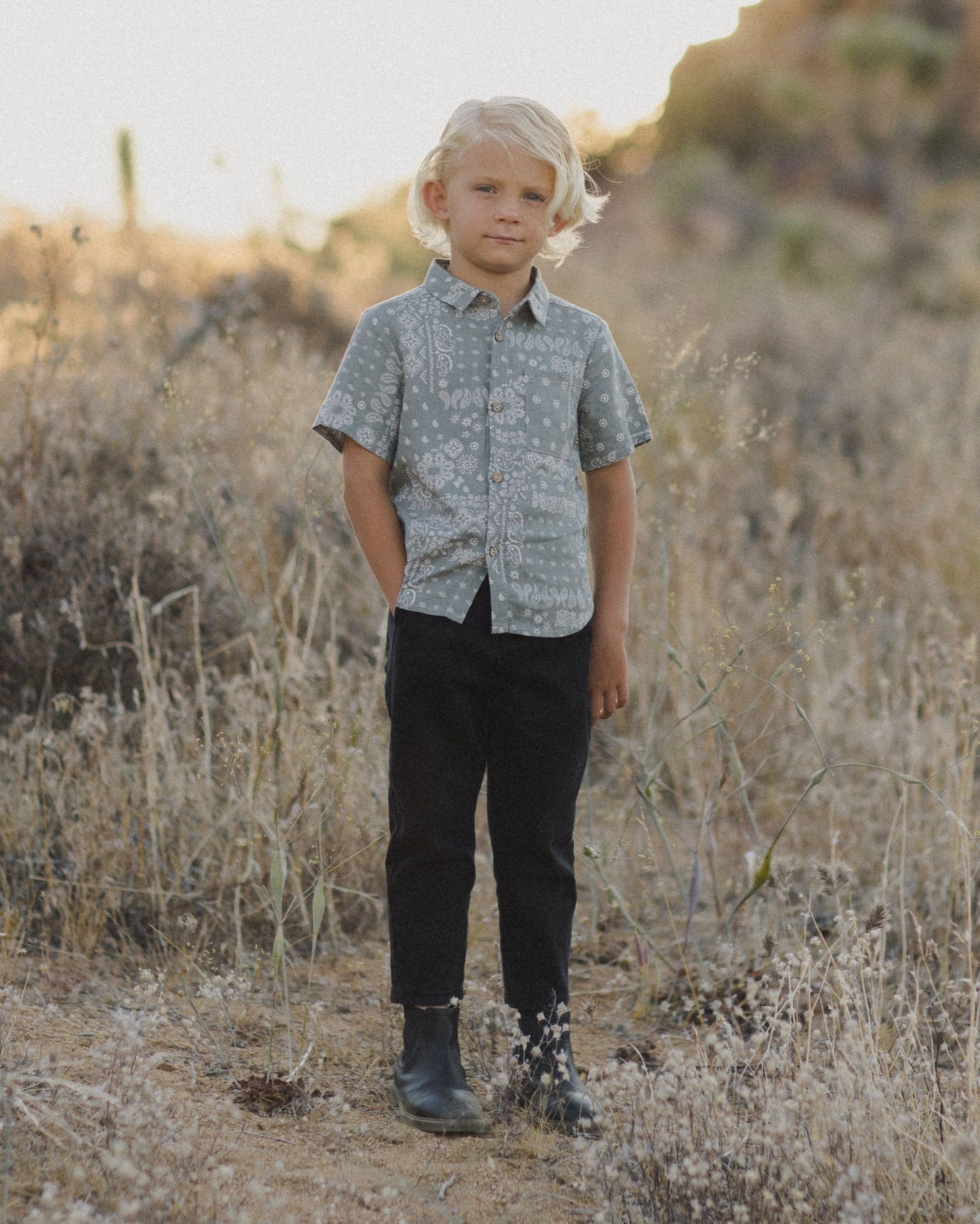 Collared Short Sleeve Shirt | Laurel Bandana