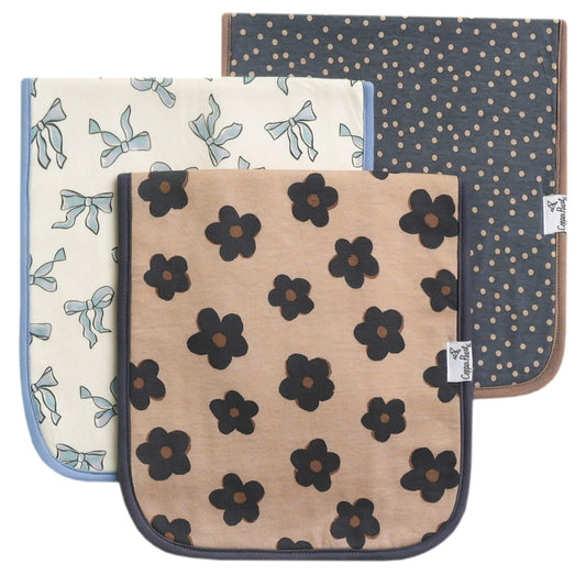 Premium Burp Cloths - Gemma in Tan