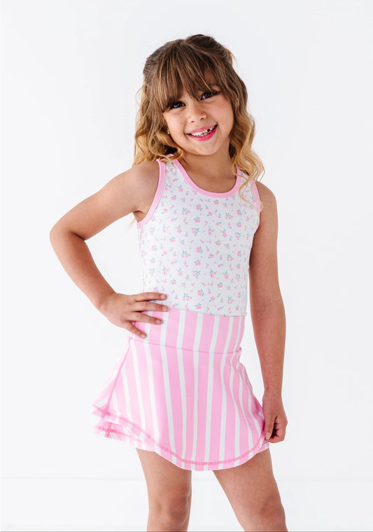 Pink Petite Floral | Retro Tank Set