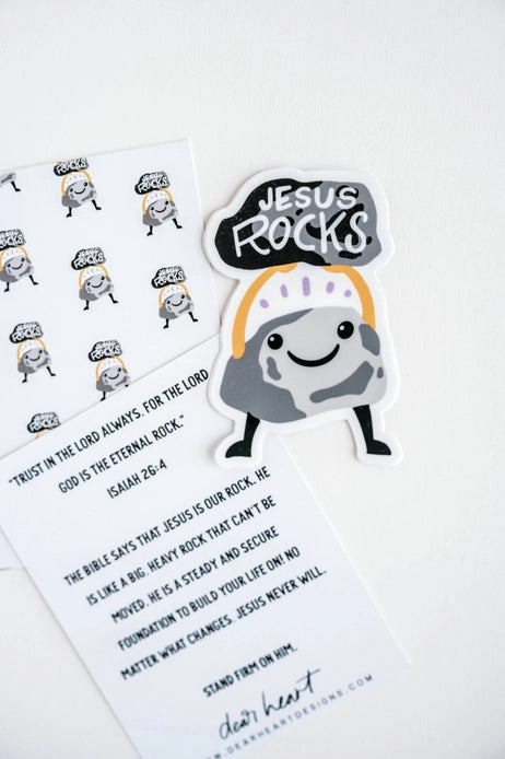 Jesus Rocks Sticker