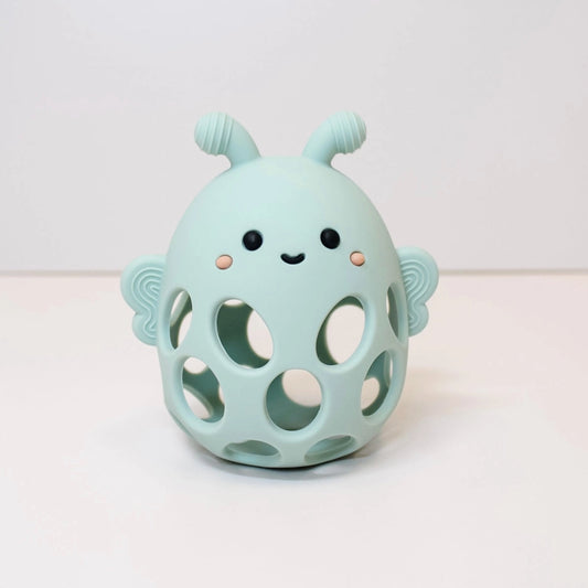 Honey Bee Teether - Light Sage