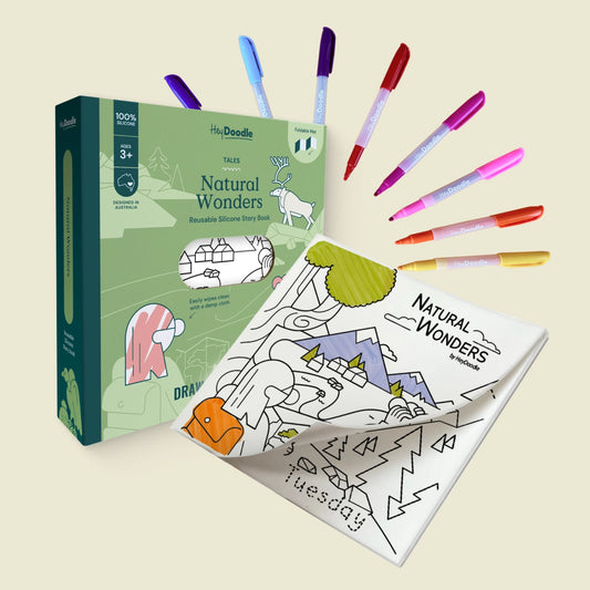 Natural Wonders Tales - Reusable Coloring Book
