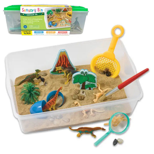 Sensory Bin | Dinosaur DIg