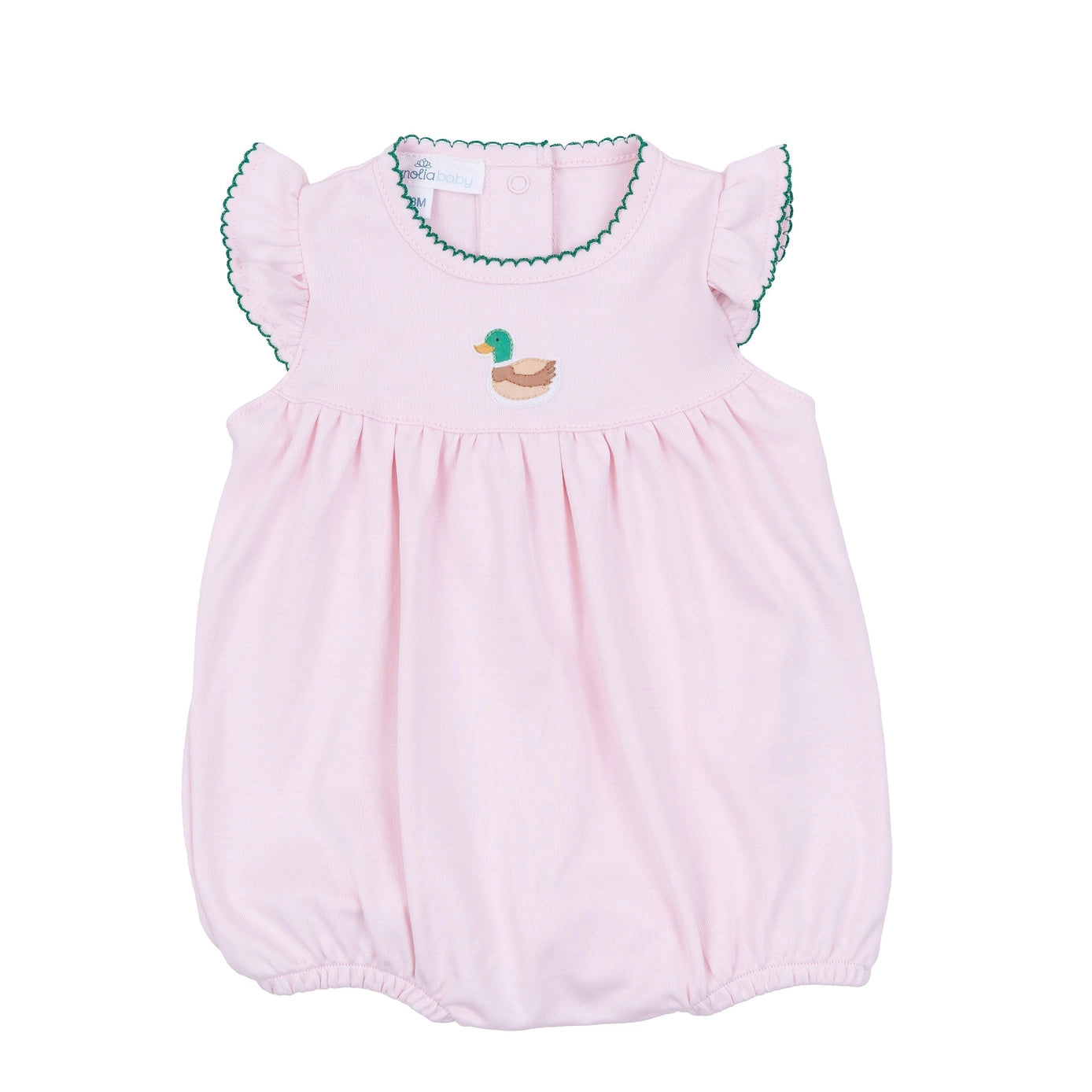 Mini Mallard Embroidered Bubble - Pink
