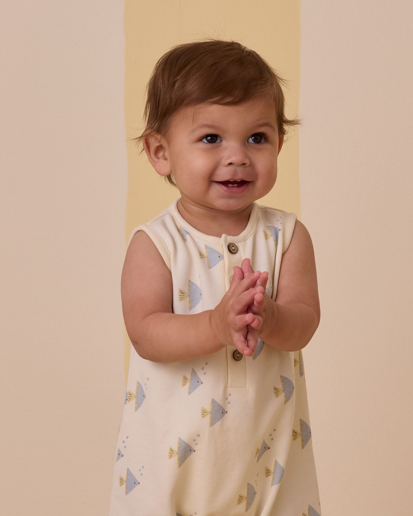 Davis Romper | Angel Fish