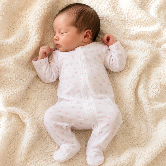 Juliette's Classics Print Zip Footie