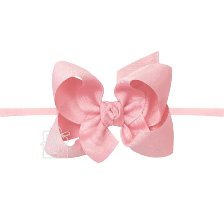 Mini Noah Headband Bow | Pink