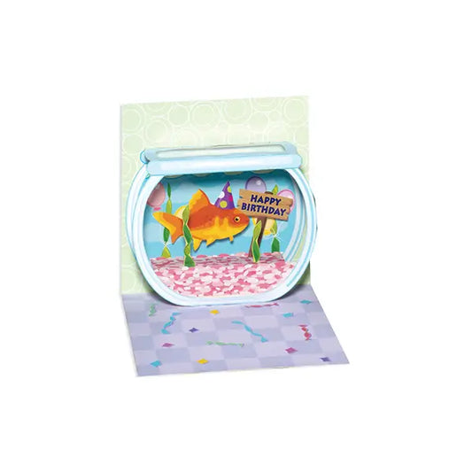 Pop-Up Greeting Card | Happy Birthday Goldfish