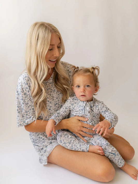 Vintage Floral | Bamboo Zip Romper
