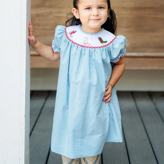 Smocked Helen Dress | Holiday Boots