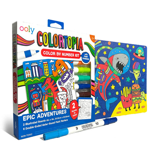 Colortopia: Paint Marker By Number Kit - Epic Adventures (8