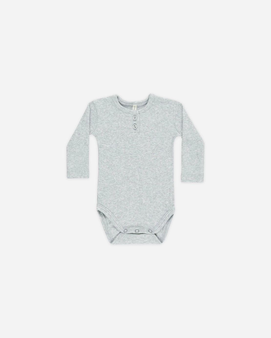 Ribbed Long Sleeve Onesie Dusty Blue
