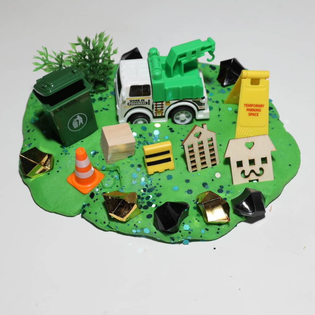 Trash Truck Play Dough