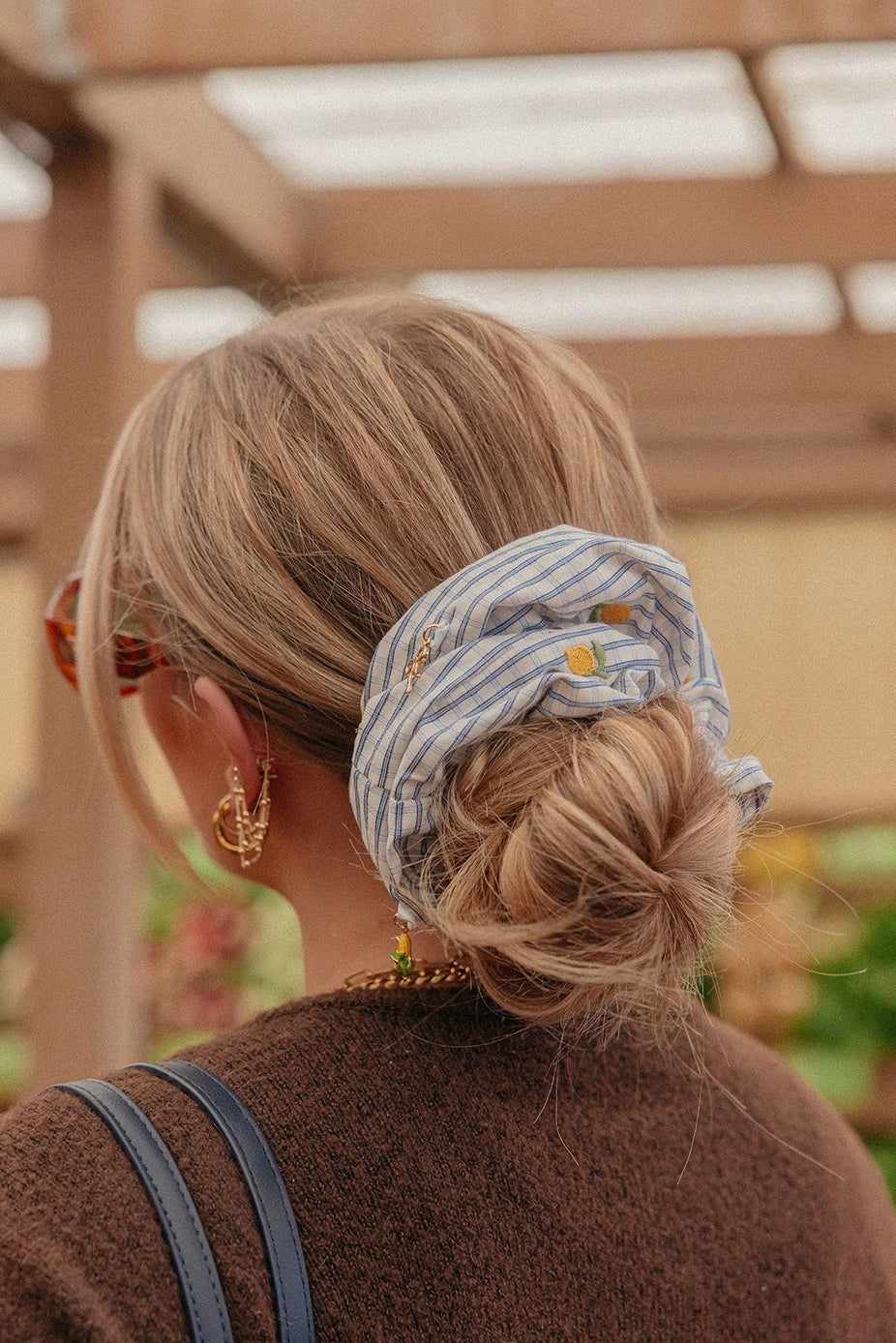 Lemon Charm Oversized Scrunchie