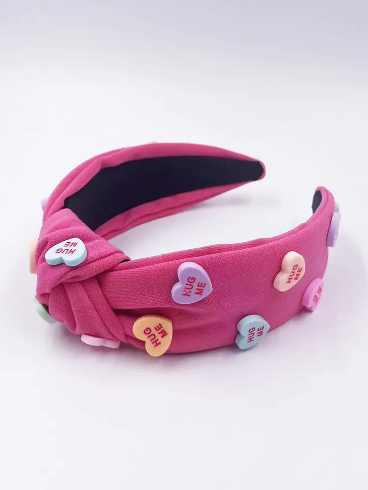 Knotted Headband | Candy Heart