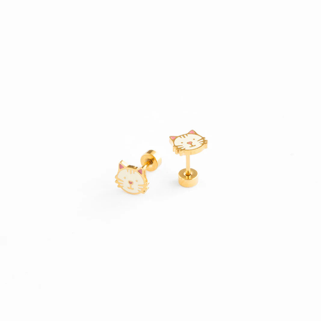 Screwback Stud - Cat