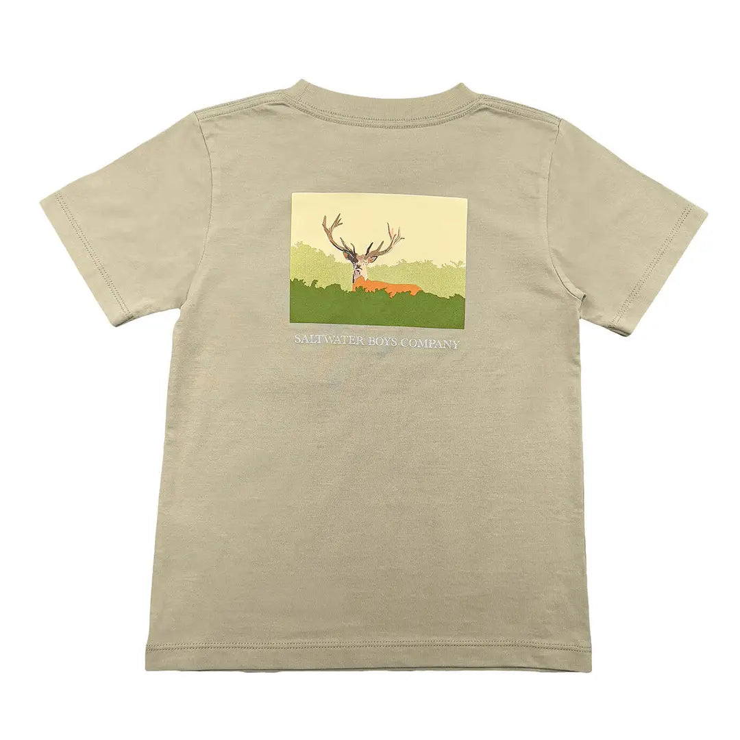 Deer Boys Graphic Tee Ss Taupe