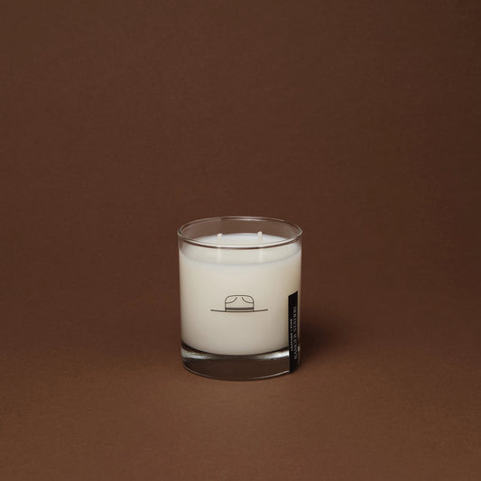 Leather + Pine Candle
