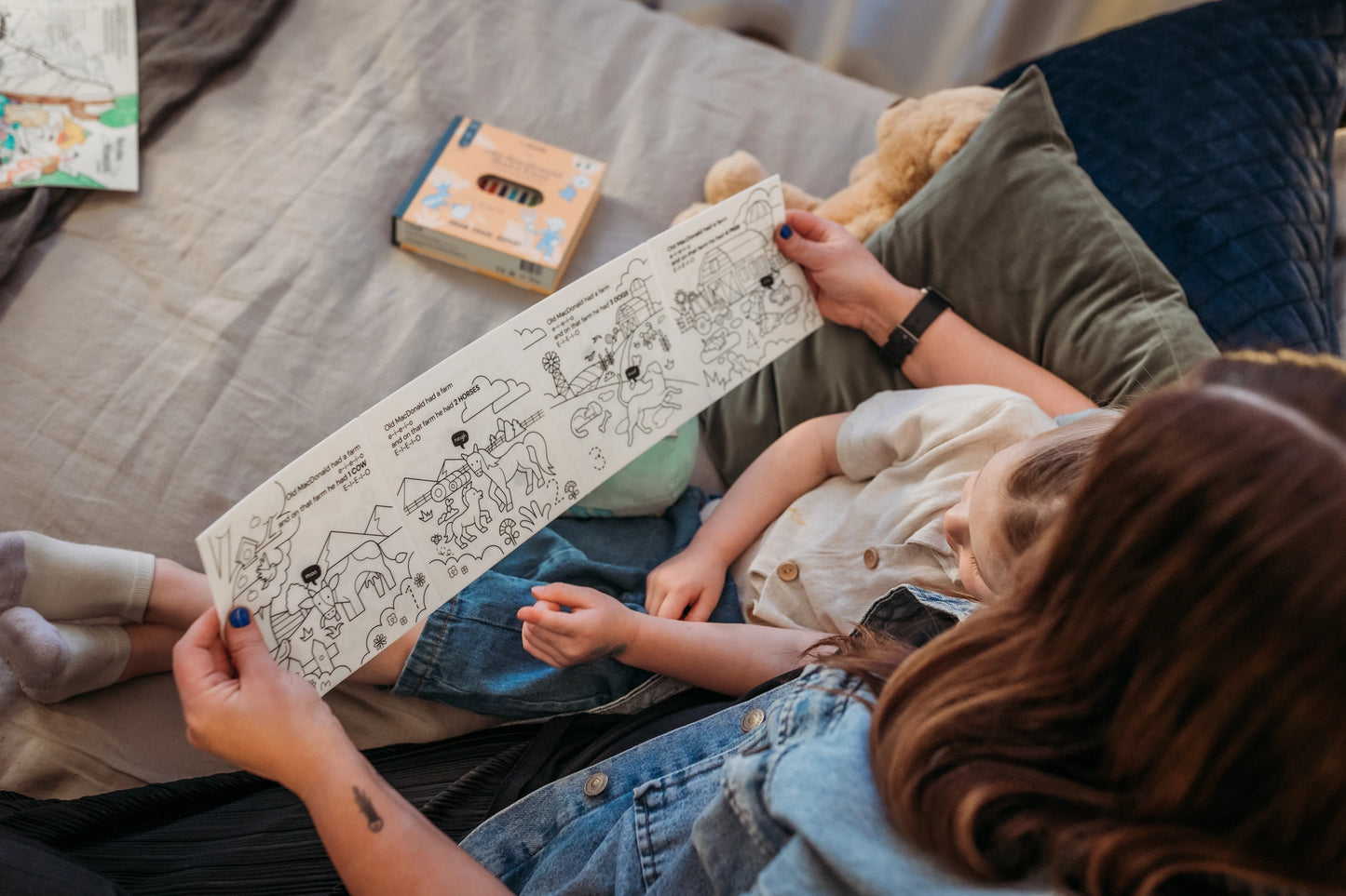 Old Macdonald Had A Farm Tales - Reusable Coloring Book