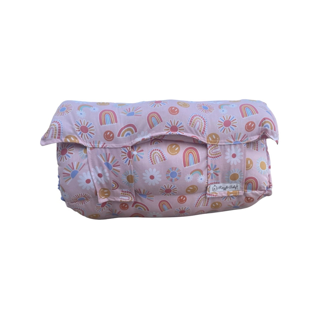 Nap Mat | Smiley Face On Pastel Pink