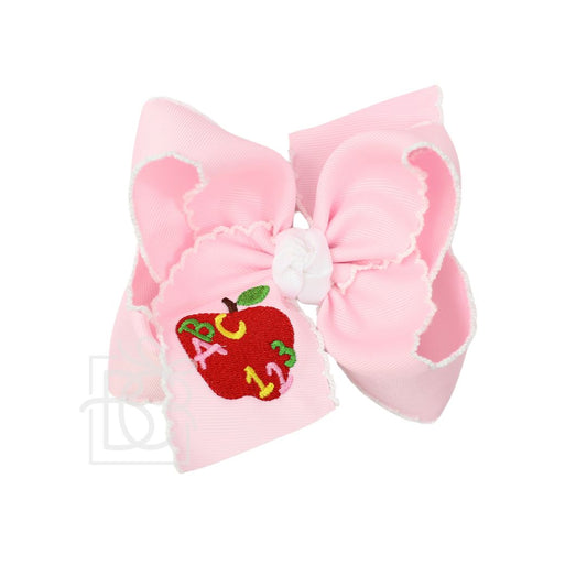Bow with Clip | Apple 'abc 123'