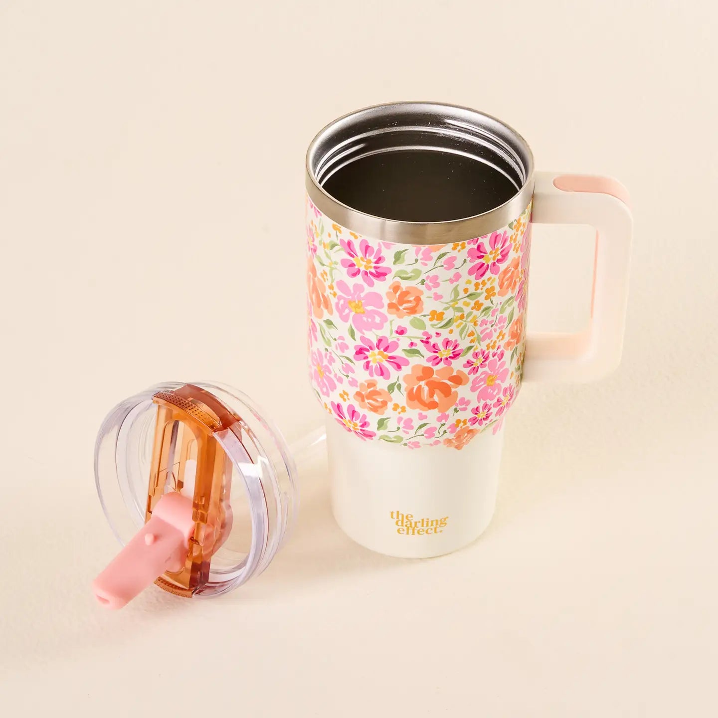 20 oz Lifestyle Flip Straw Tumbler | Secret Garden Pink