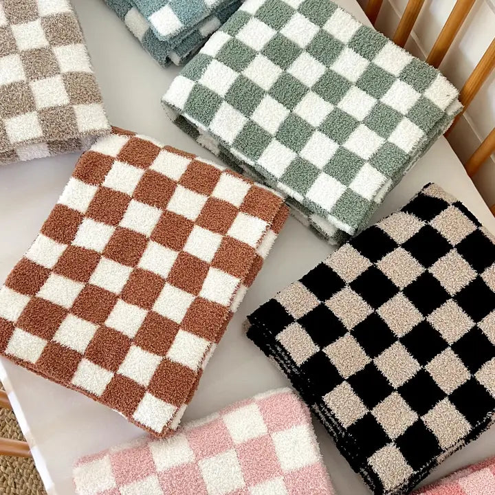 Checkerboard Blanket | Sage