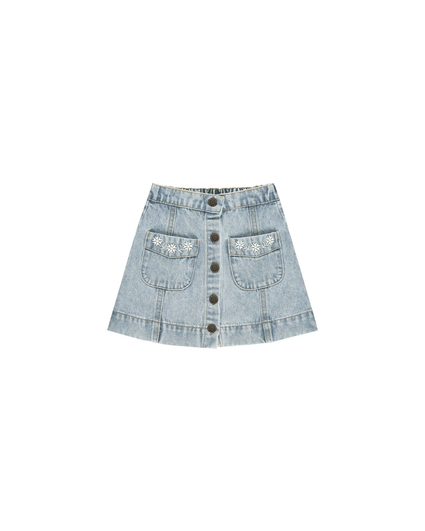 Denver Mini Skirt | Light Wash Denim