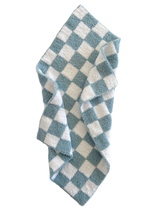 Phufy® Checkerboard Mini Blanket - Powder