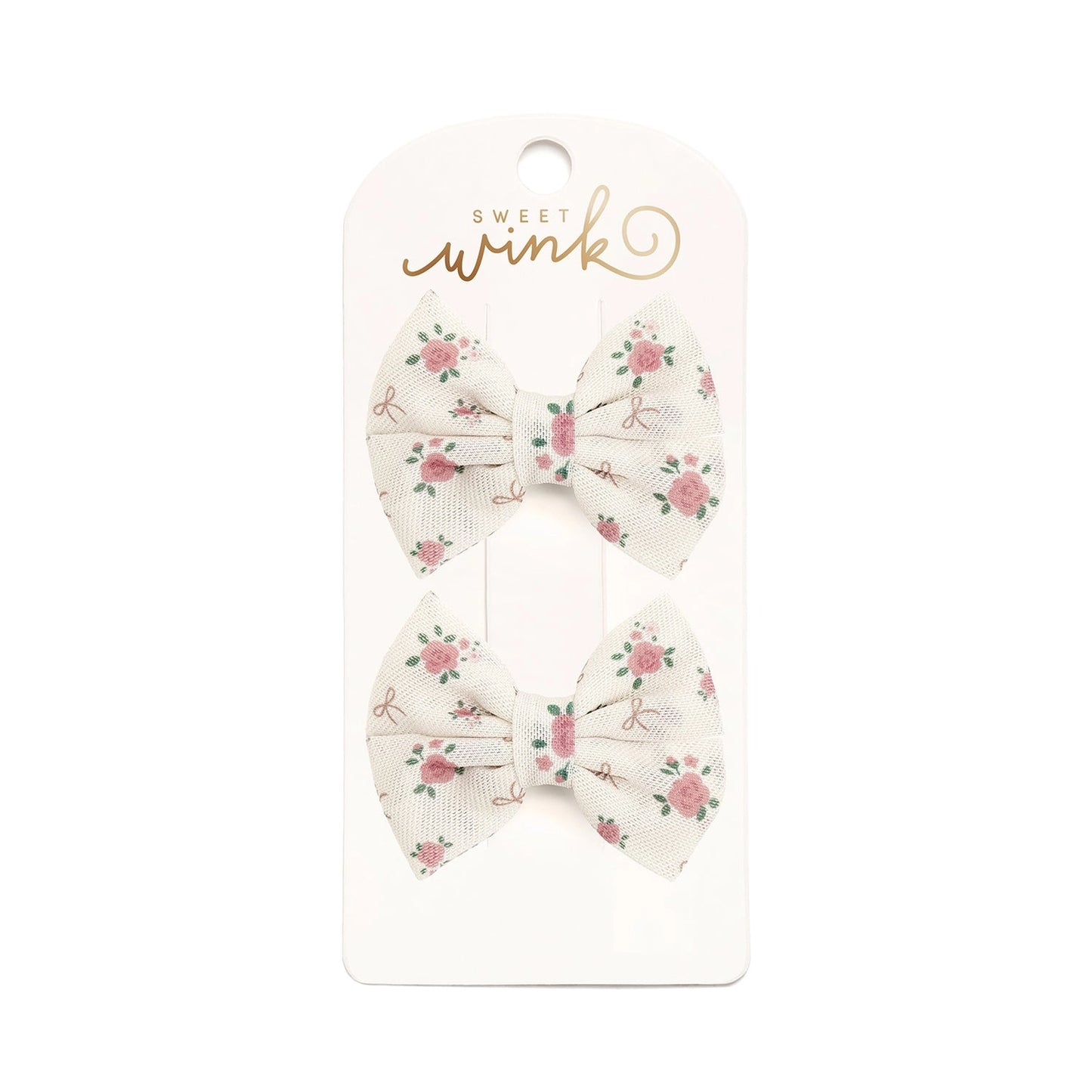 Coquette Rose Tulle Bow Clip Set
