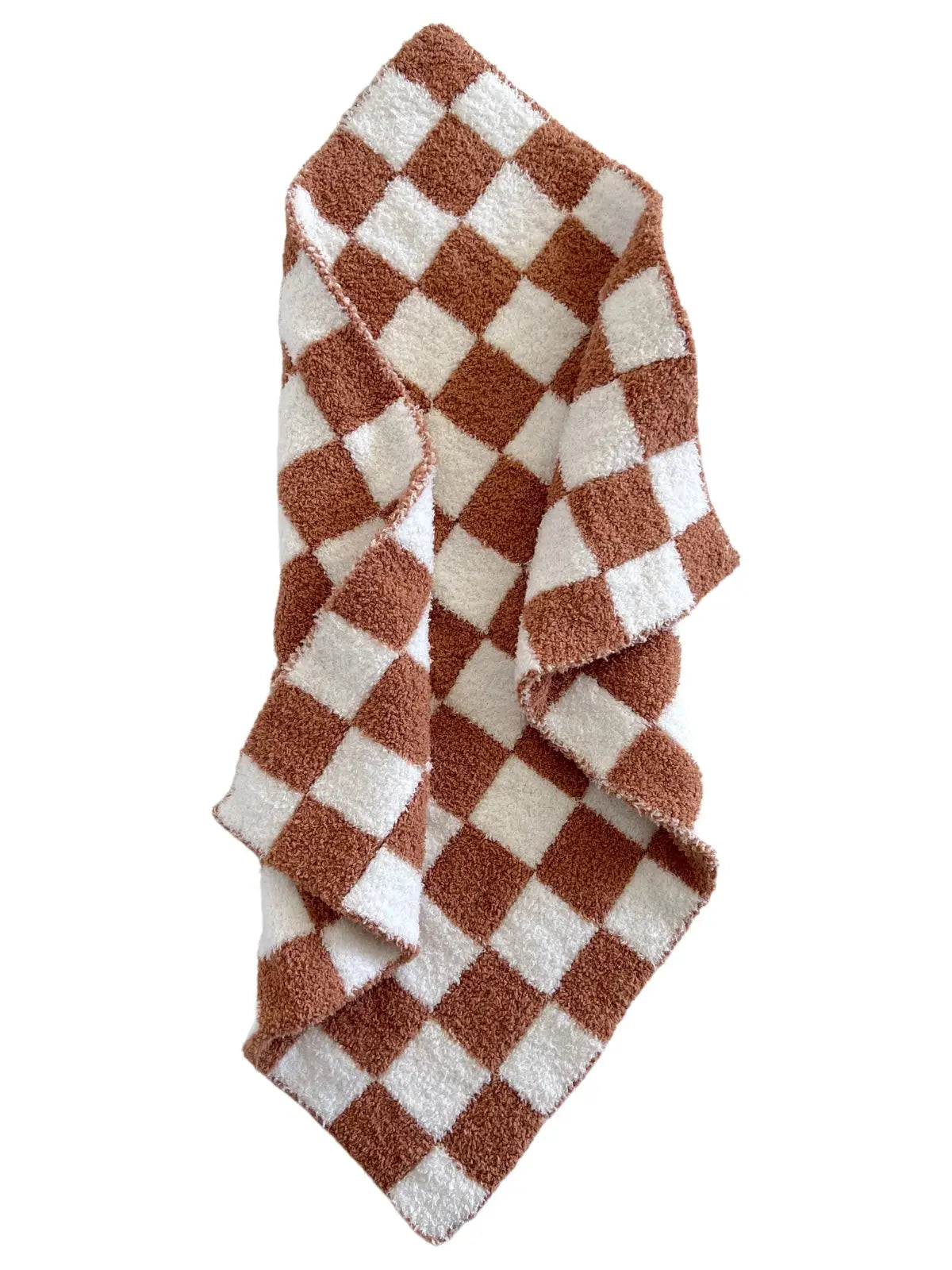 Checkerboard Mini Blanket | Nutmeg