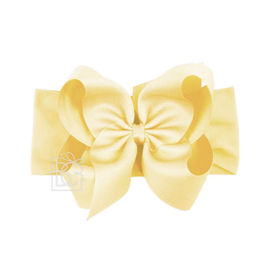 Noah Headband Bow | Light Yellow