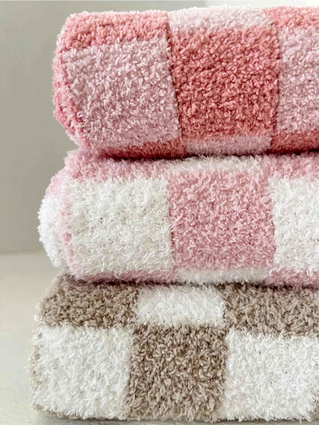 Checkerboard Blanket | Cocoa