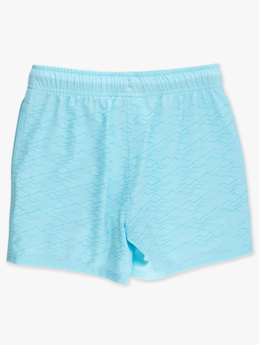 Blue Color Changing Performance Hybrid Swim Trunks
