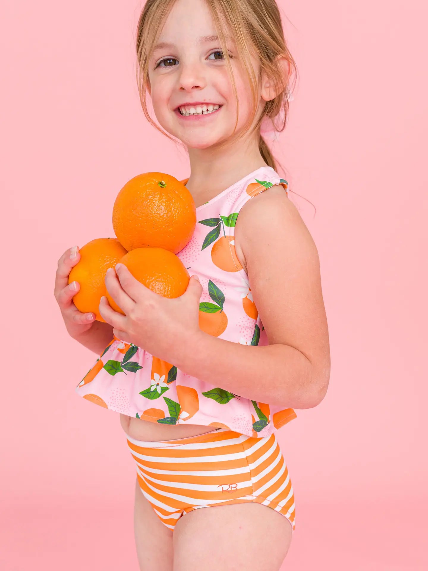 Orange You the Sweetest Reversible Tankini 2-Piece Swimsuit