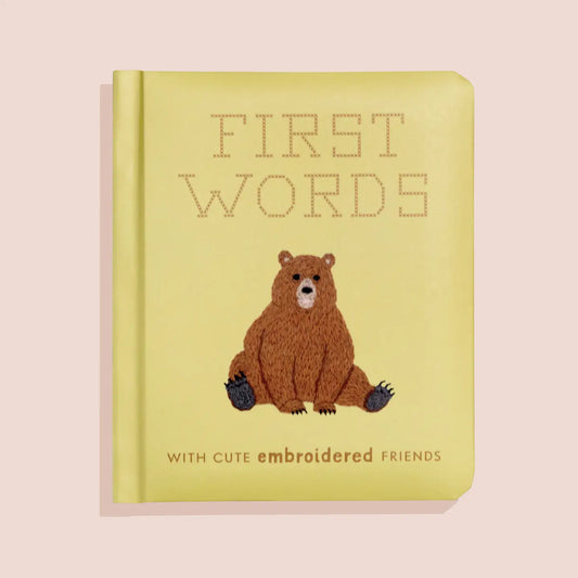 First Words w/ Cute Embroidered Friends