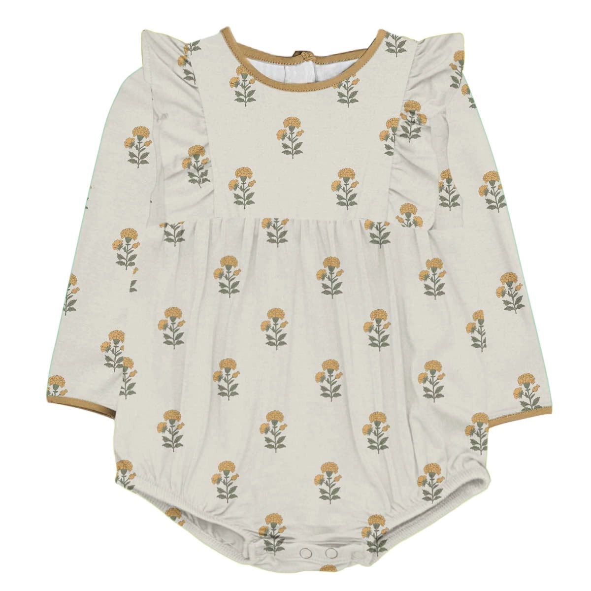 Marigold Block Print | Ls Flutter Bubble