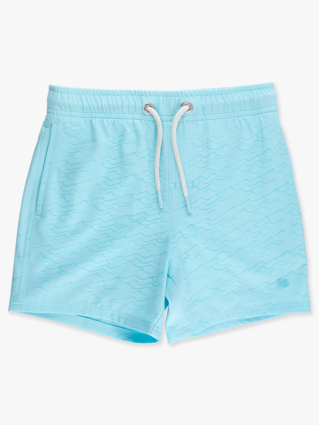 Blue Color Changing Performance Hybrid Swim Trunks