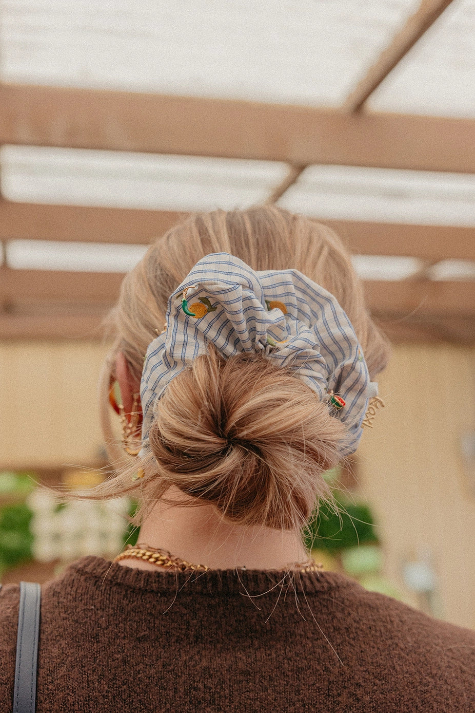 Lemon Charm Oversized Scrunchie