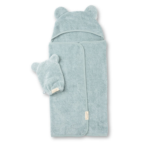 Hooded Towel + Mit Set | Fog