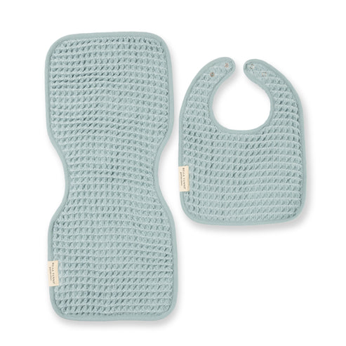 Reversable Bib + Burp Set | Fog