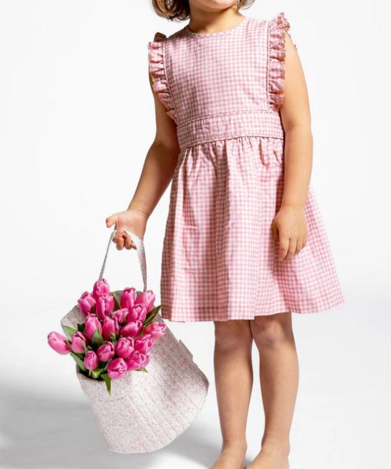 Pinafore Dress | Guava Gingham