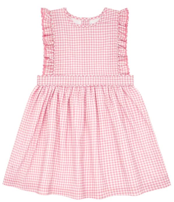 Pinafore Dress | Guava Gingham