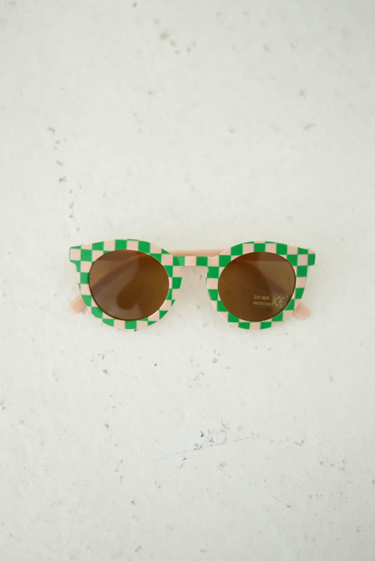 Checkered Sunglasses | Green