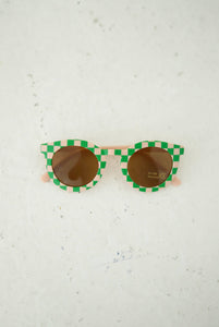 Checkered Sunglasses | Green