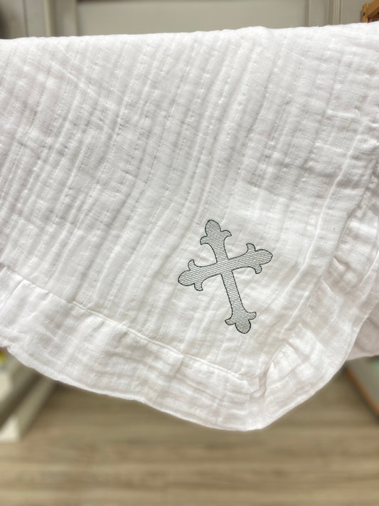 Gauze Blanket | White Cross