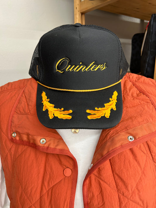 Black And Gold Trucker Hat