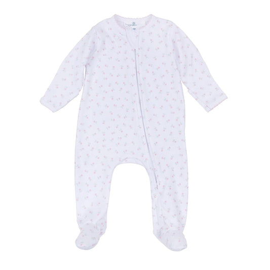 Juliette's Classics Print Zip Footie
